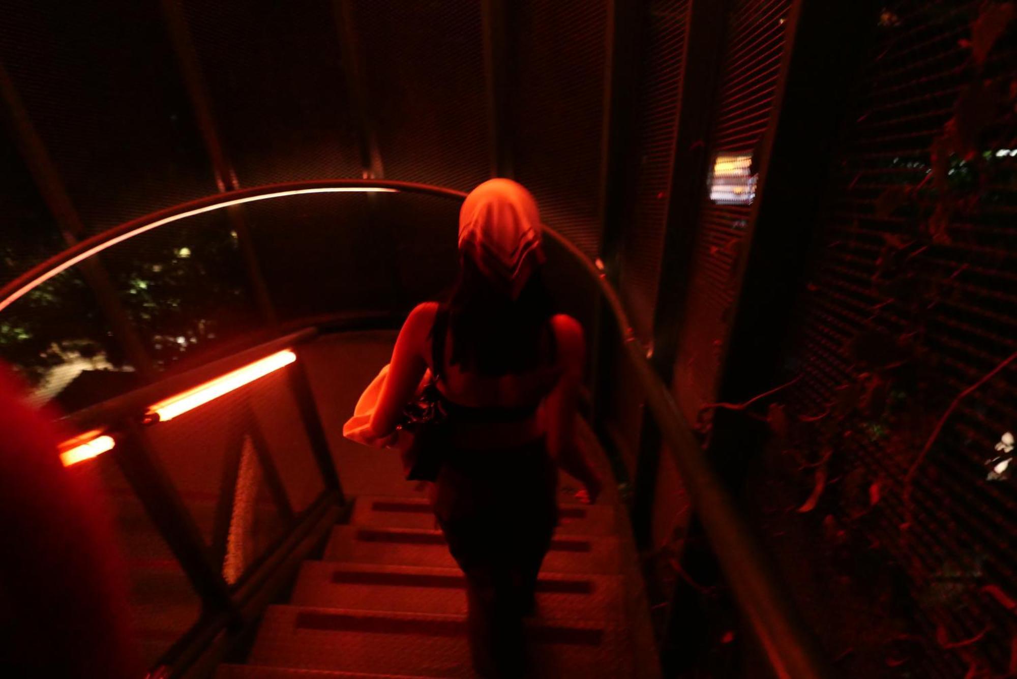 The Click Clack Hotel Medellín Esterno foto Stairs at the station